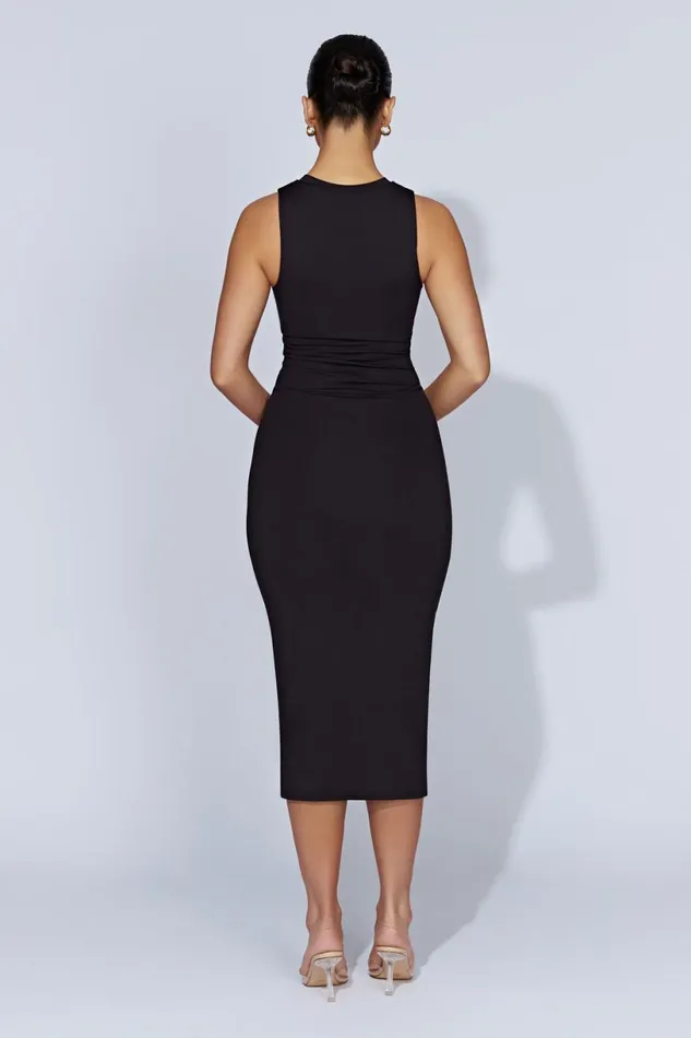 Meshki Midi Dresses Women Jill Sleeveless Tank Midi Dress 8211 Black Black