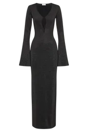 Meshki Midi Dresses Women Kamila Long Sleeve Midi Dress 8211 Black Black