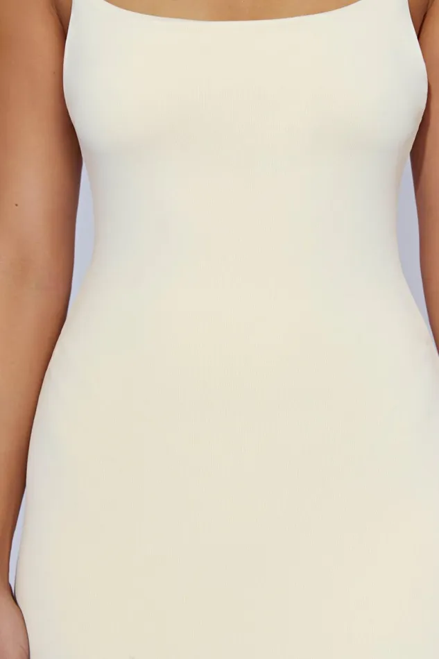 Meshki Midi Dresses Women Lexia Scoop Low Neck Midi Dress 8211 Cream Cream