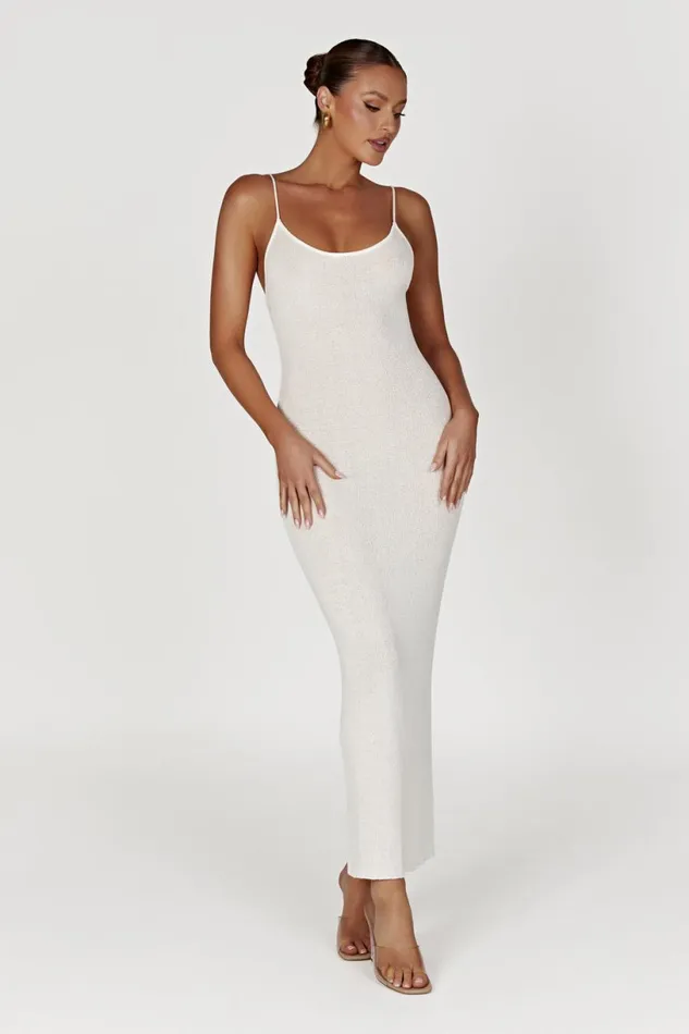 Meshki Midi Dresses Women Magnolia Knit Midi Dress 8211 Ivory Ivory