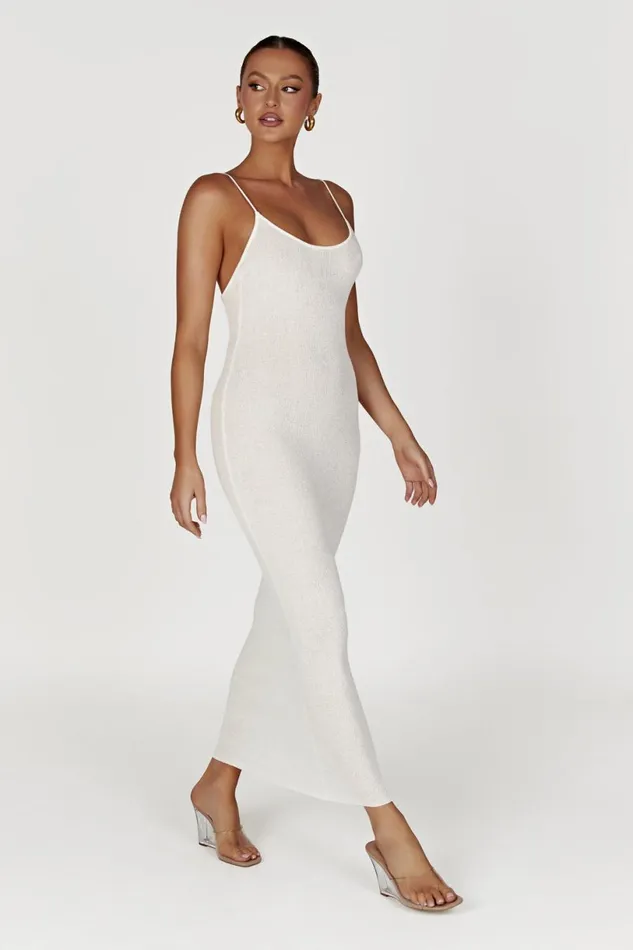 Meshki Midi Dresses Women Magnolia Knit Midi Dress 8211 Ivory Ivory