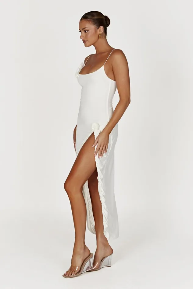 Meshki Midi Dresses Women Nevaeh Rose Midi Dress 8211 White White