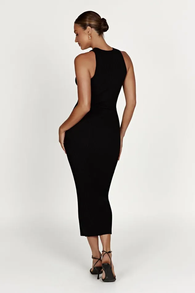 Meshki Midi Dresses Women Sienna Knit Midi Dress 8211 Black Black