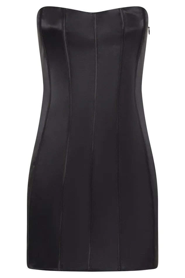 Meshki Mini Dresses Women Amaya Lace Up Corset Mini Dress 8211 Black Black Meshki Mini Dresses Women Amaya Lace Up Corset Mini Dress 8211 Black Black