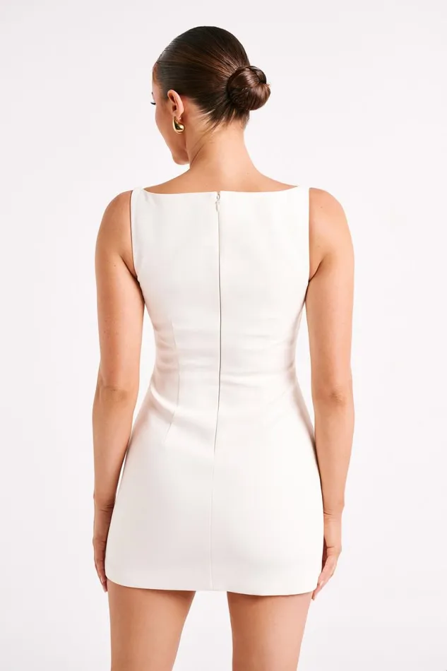 Meshki Mini Dresses Women Angela Suiting Mini Dress 8211 Ivory Ivory