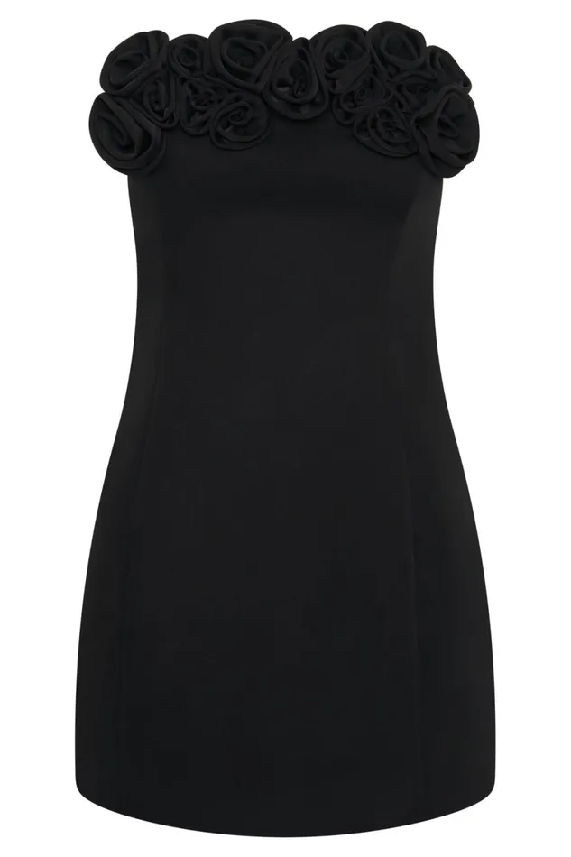 Meshki Mini Dresses Women Brooks Rose Mini Dress 8211 Black Black