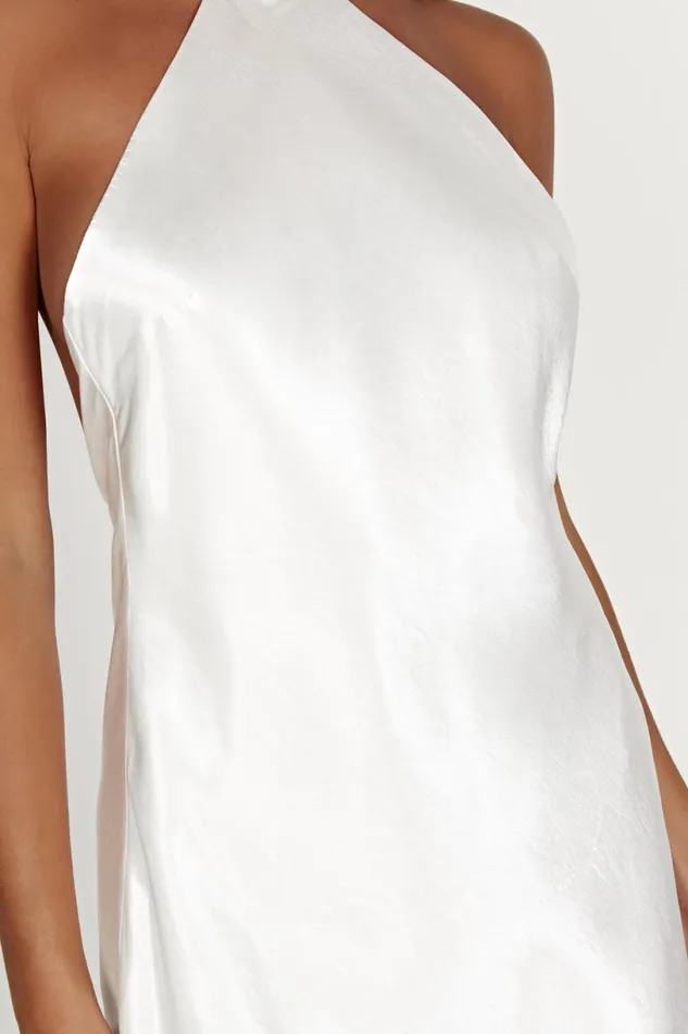 Meshki Mini Dresses Women Cartia Bow Halter Mini Dress 8211 White White