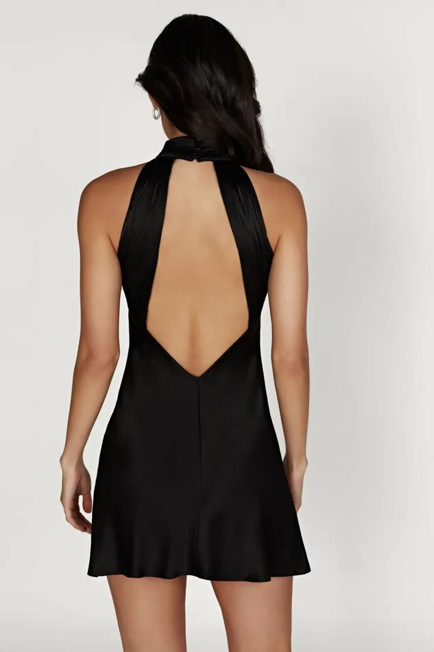 Meshki Mini Dresses Women Claire A Line Micro Mini Dress 8211 Black Black