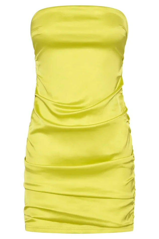 Meshki Mini Dresses Women Corinne Ruched Mini Dress 8211 Fresh Green Freshgreen Meshki Mini Dresses Women Corinne Ruched Mini Dress 8211 Fresh Green Freshgreen