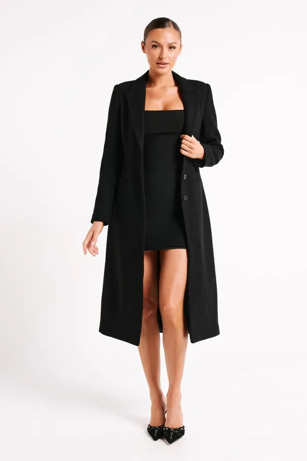 Meshki Mini Dresses Women Frida Crepe Mini Dress 8211 Black Black