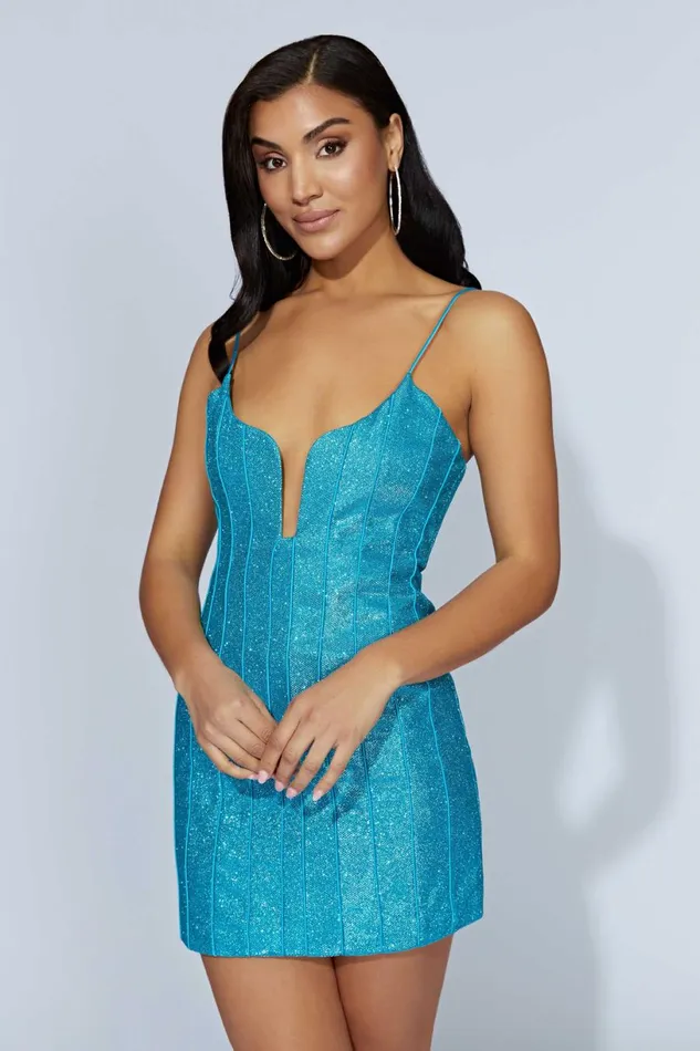 Meshki Mini Dresses Women Hadleigh Shimmer Mini Dress 8211 Aquamarine Aquamarine Meshki Mini Dresses Women Hadleigh Shimmer Mini Dress 8211 Aquamarine Aquamarine