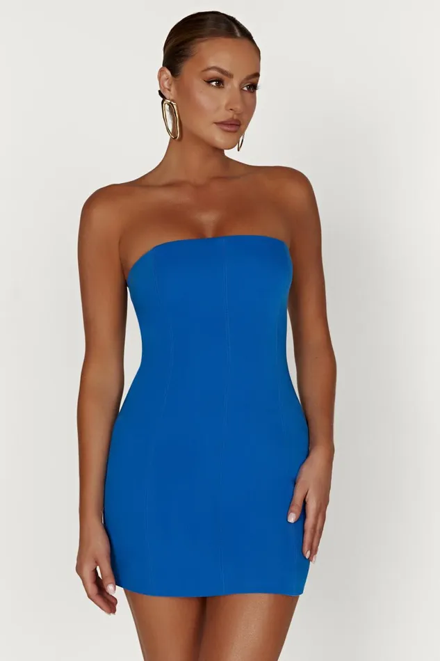 Meshki Mini Dresses Women Maci Crepe Mini Dress 8211 Cobalt Blue Cobaltblue Meshki Mini Dresses Women Maci Crepe Mini Dress 8211 Cobalt Blue Cobaltblue