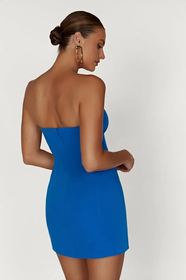 Meshki Mini Dresses Women Maci Crepe Mini Dress 8211 Cobalt Blue Cobaltblue