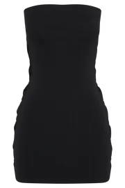 Meshki Mini Dresses Women Maisy Strapless Knit Twist Mini Dress 8211 Black Black