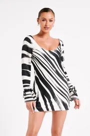 Meshki Mini Dresses Women Marta Printed Satin Mini Dress 8211 Abstract Print Abstract Print Meshki Mini Dresses Women Marta Printed Satin Mini Dress 8211 Abstract Print Abstract Print