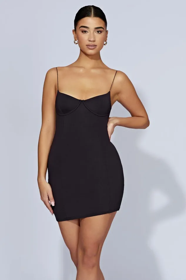 Meshki Mini Dresses Women Misty Contour Mini Dress 8211 Black Black Meshki Mini Dresses Women Misty Contour Mini Dress 8211 Black Black
