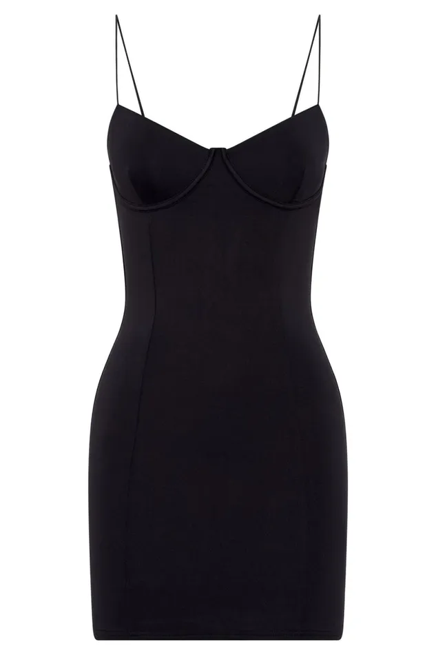 Meshki Mini Dresses Women Misty Contour Mini Dress 8211 Black Black Meshki Mini Dresses Women Misty Contour Mini Dress 8211 Black Black