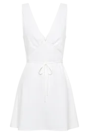 Meshki Mini Dresses Women Nessa Linen Mini Dress 8211 White White