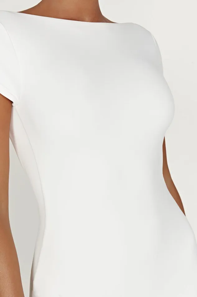 Meshki Mini Dresses Women Reyna Recycled Nylon Backless Mini Dress 8211 White White