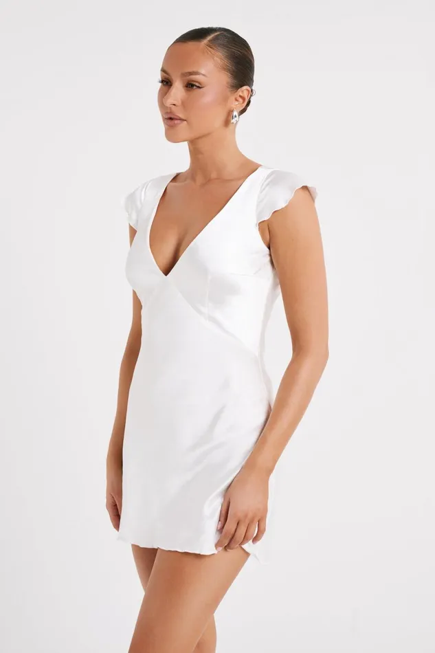 Meshki Mini Dresses Women Tessa Mini Dress 8211 Ivory Ivory