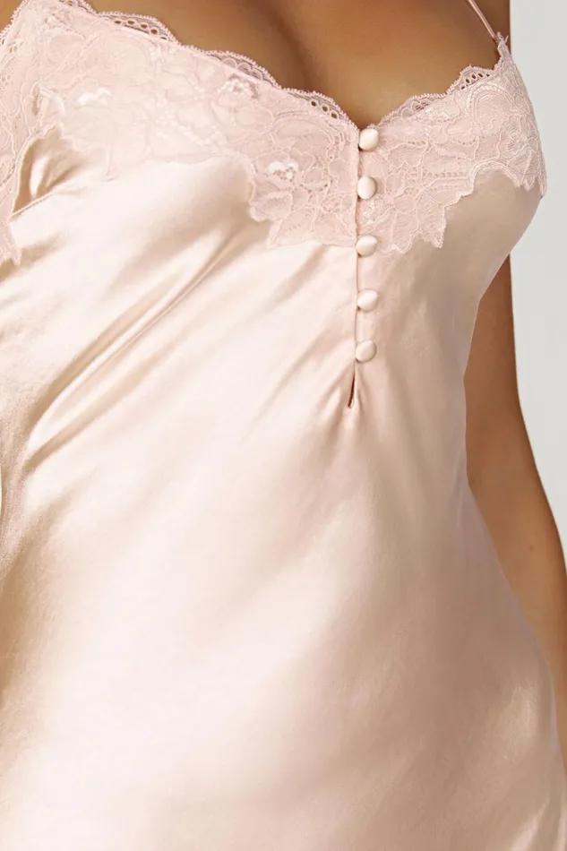 Meshki Mini Dresses Women Vesta Lace Satin Dress 8211 Apricot Apricot