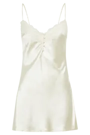 Meshki Mini Dresses Women Vesta Lace Satin Dress 8211 Ivory Ivory