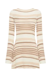 Meshki Mini Dresses Women Zahra Long Sleeve Open Back Mini Knit Dress 8211 Cream Cream Meshki Mini Dresses Women Zahra Long Sleeve Open Back Mini Knit Dress 8211 Cream Cream