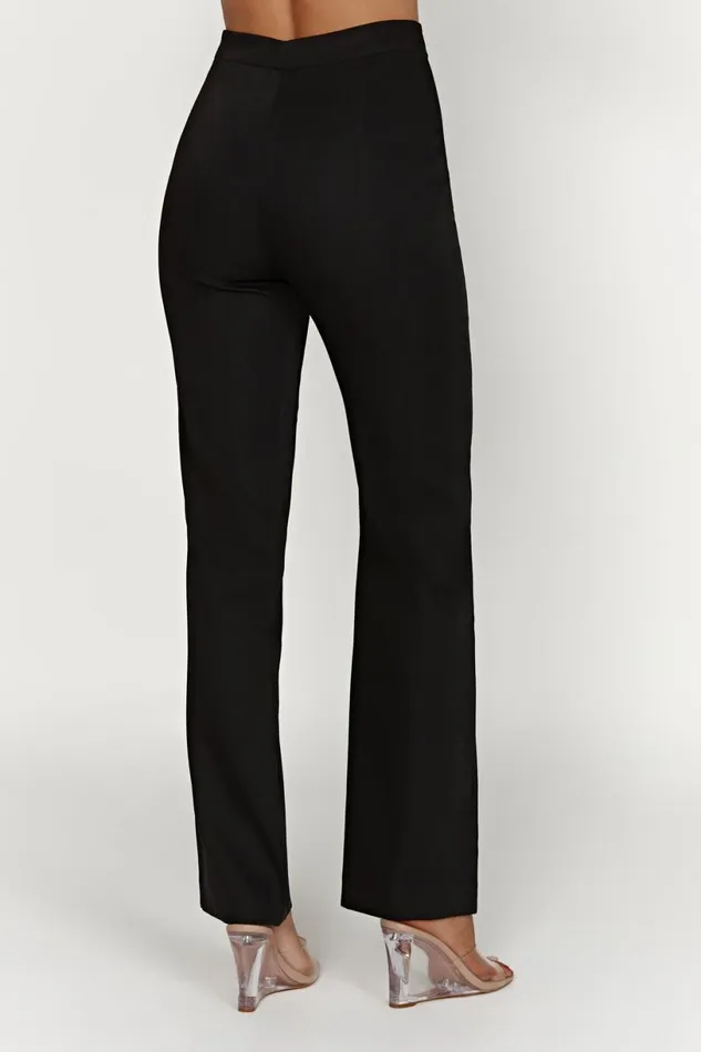 Meshki Pants Women Allanah Straight Leg Pant 8211 Black Black