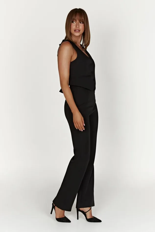 Meshki Pants Women Allanah Straight Leg Pant 8211 Black Black