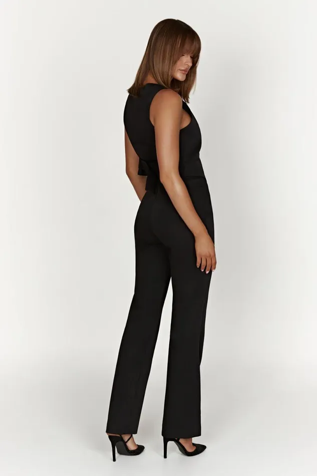 Meshki Pants Women Allanah Straight Leg Pant 8211 Black Black