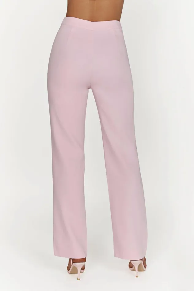 Meshki Pants Women Allanah Straight Leg Pant 8211 Blush Pink Blushpink