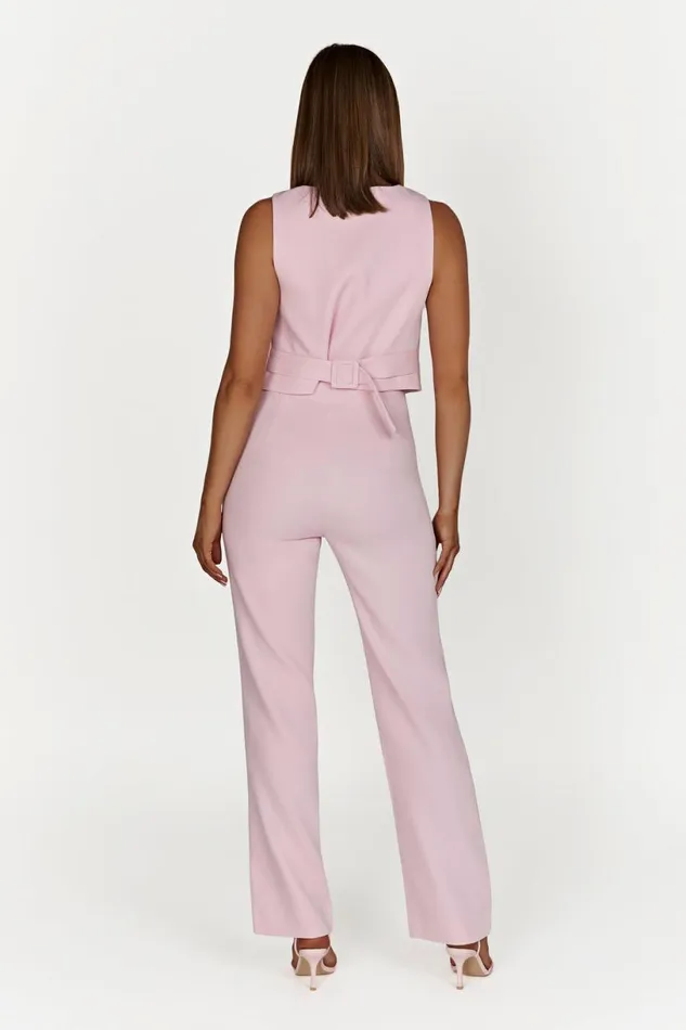 Meshki Pants Women Allanah Straight Leg Pant 8211 Blush Pink Blushpink