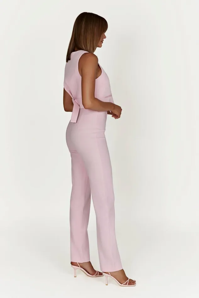 Meshki Pants Women Allanah Straight Leg Pant 8211 Blush Pink Blushpink