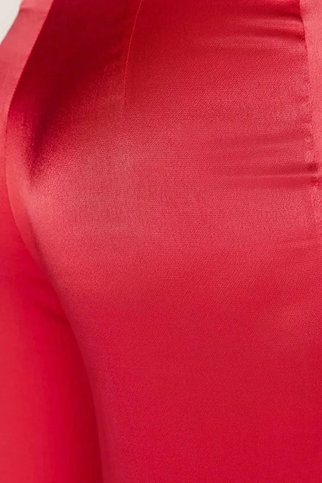 Meshki Pants Women Aspyn Satin Pants 8211 Red Red