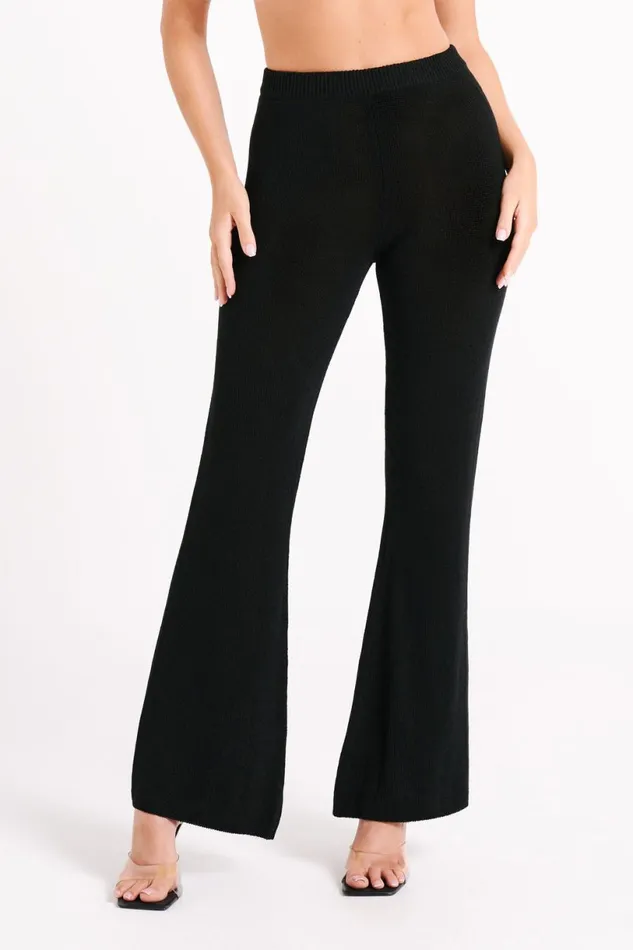 Meshki Pants Women Carlota Knit Pants 8211 Black Black