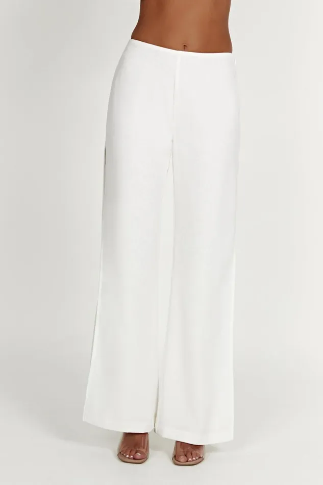 Meshki Pants Women Estee Split Lace Pants 8211 White White