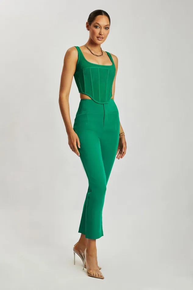Meshki Pants Women Indie High Waist Pants 8211 Bottle Green Bottlegreen Meshki Pants Women Indie High Waist Pants 8211 Bottle Green Bottlegreen