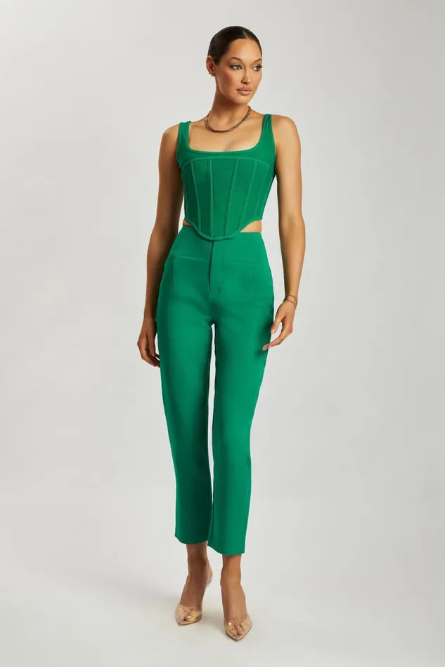 Meshki Pants Women Indie High Waist Pants 8211 Bottle Green Bottlegreen Meshki Pants Women Indie High Waist Pants 8211 Bottle Green Bottlegreen
