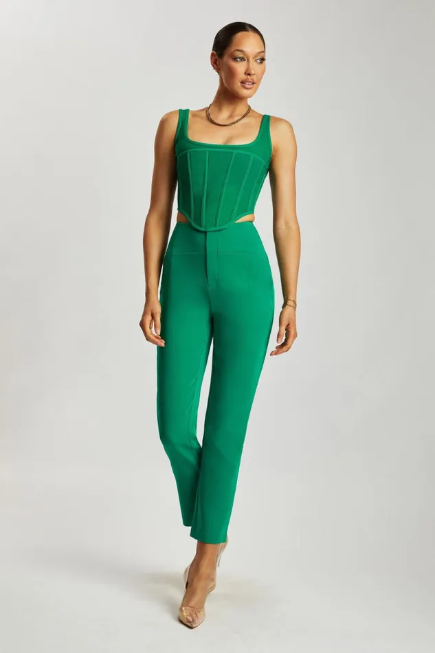 Meshki Pants Women Indie High Waist Pants 8211 Bottle Green Bottlegreen Meshki Pants Women Indie High Waist Pants 8211 Bottle Green Bottlegreen