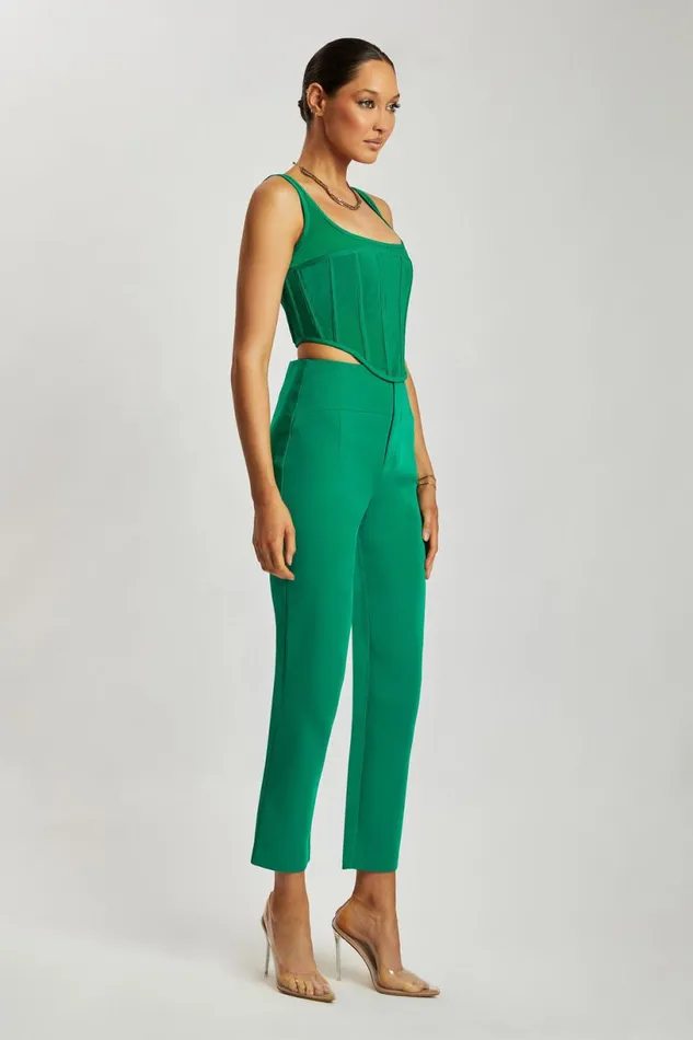 Meshki Pants Women Indie High Waist Pants 8211 Bottle Green Bottlegreen Meshki Pants Women Indie High Waist Pants 8211 Bottle Green Bottlegreen