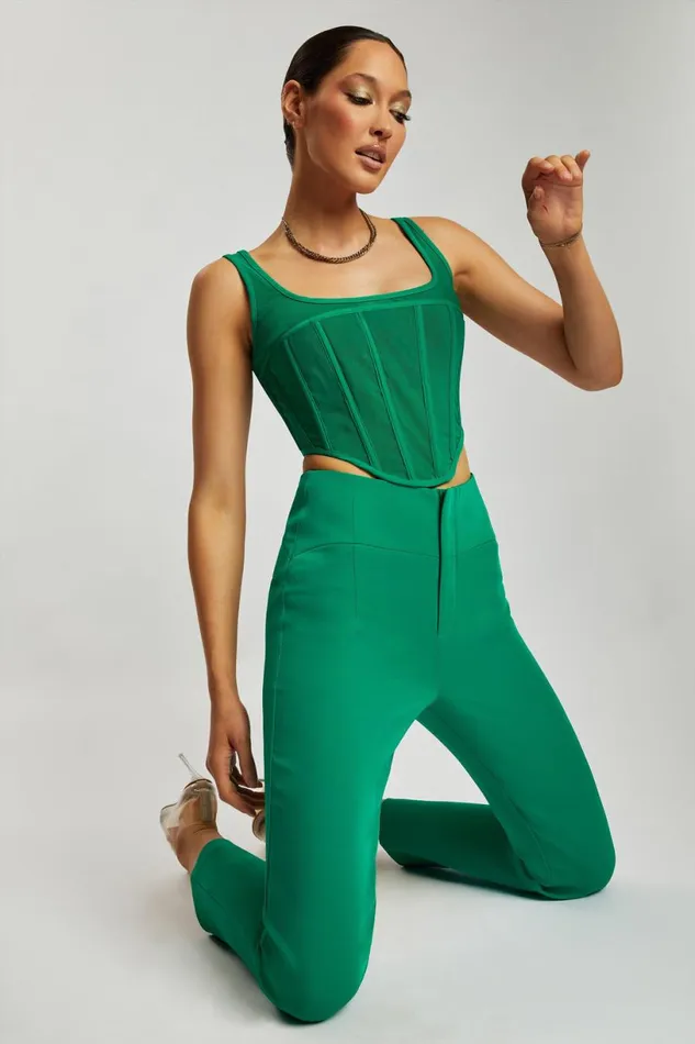 Meshki Pants Women Indie High Waist Pants 8211 Bottle Green Bottlegreen Meshki Pants Women Indie High Waist Pants 8211 Bottle Green Bottlegreen