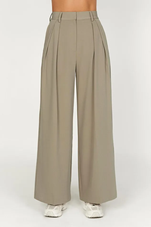 Meshki Pants Women Jemima Straight Leg Pants 8211 Olive Olive