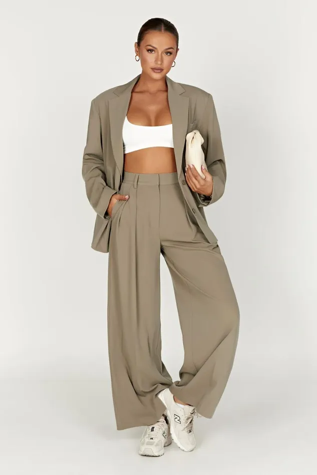 Meshki Pants Women Jemima Straight Leg Pants 8211 Olive Olive