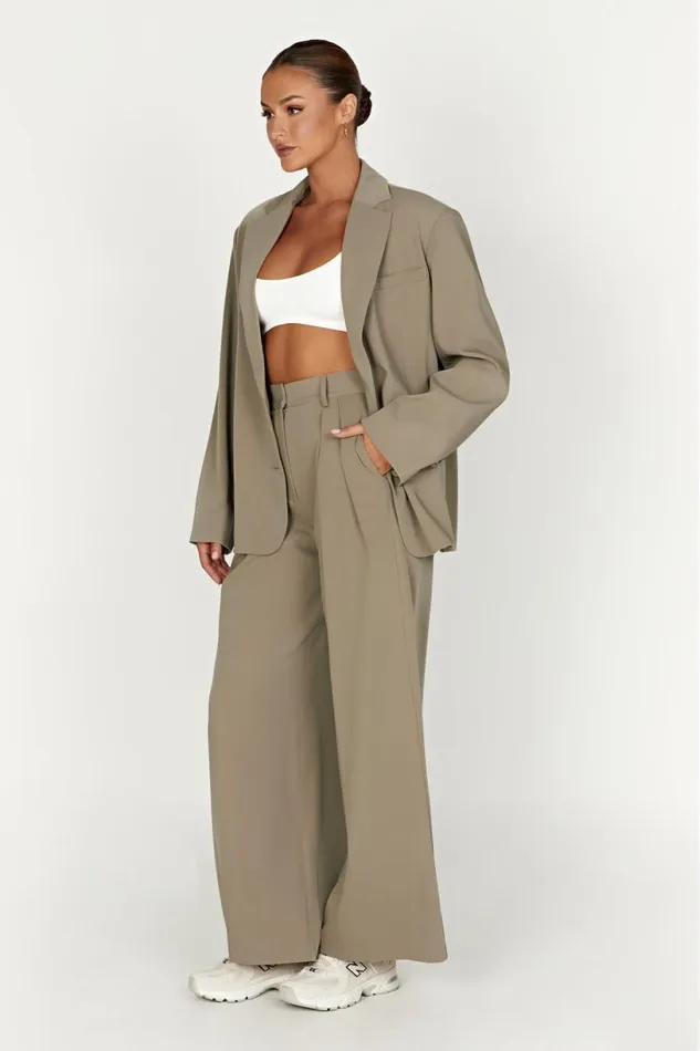 Meshki Pants Women Jemima Straight Leg Pants 8211 Olive Olive