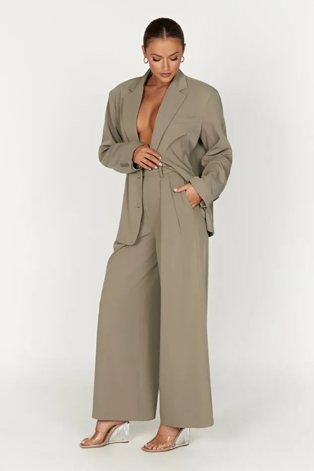 Meshki Pants Women Jemima Straight Leg Pants 8211 Olive Olive
