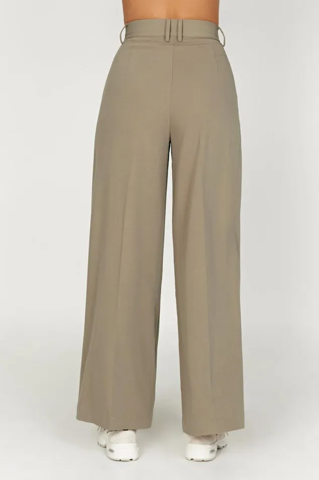 Meshki Pants Women Jemima Straight Leg Pants 8211 Olive Olive