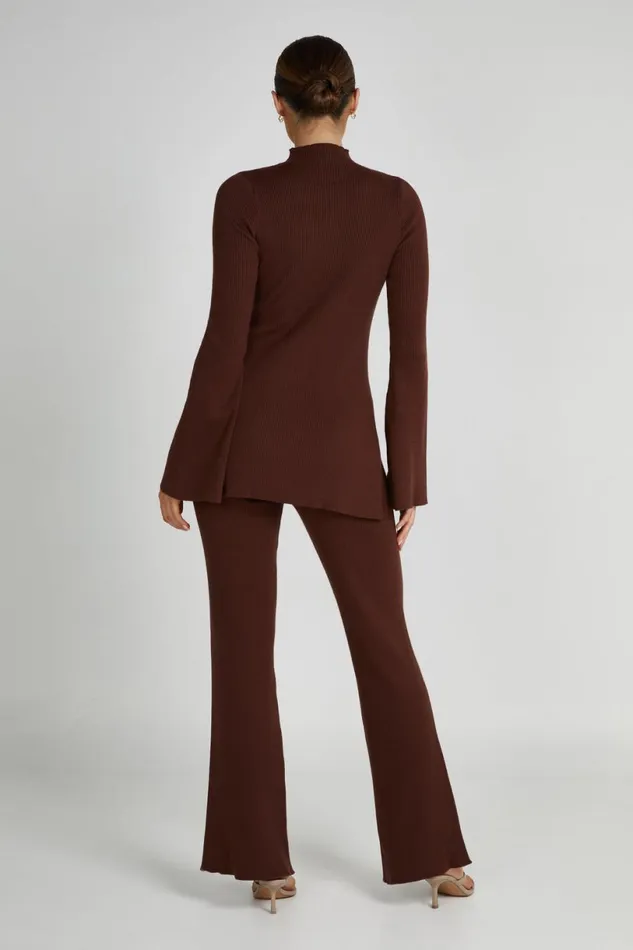 Meshki Pants Women Jovie Knit Pants 8211 Hazelnut Hazelnut