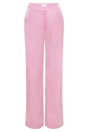 Meshki Pants Women Kinsley Sheer Pants 8211 Candy Pink Candypink