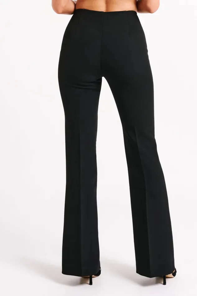 Meshki Pants Women Loretta Fit and Flare Tailored Pant 8211 Black Black