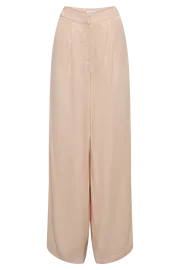 Meshki Pants Women Nour Satin Wide Leg Pant 8211 Apricot Apricot
